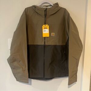 Carhartt Mens Monterey Jacket Waterproof Storm Defender Jacket XL Green Grey